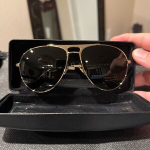 Versace Gold Frame Sunglasses